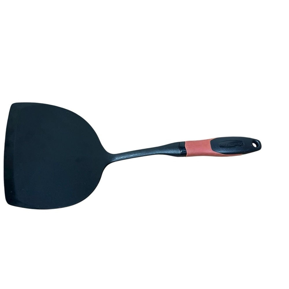 Rubbermaid Wide Flipper Spatula with Soft Grip Handle Red &‎ Black